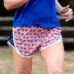 TrueRun Women's Running Shorts - USA Patriotic -goneforarun Sales 2023 tr 47216 LIFESTYLE 3