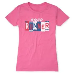 Women's Everyday Runners Tee - Road Runner 19 Women's Everyday Runners Tee - Road Runner -goneforarun Sales 2023 tr 47220 HOTPINK FLAT