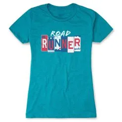 Women's Everyday Runners Tee - Road Runner 23 Women's Everyday Runners Tee - Road Runner -goneforarun Sales 2023 tr 47220 TEAL FLAT