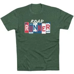 Running Short Sleeve T-Shirt - Road Runner 23 Running Short Sleeve T-Shirt - Road Runner -goneforarun Sales 2023 tr 47221 FORESTGREEN FLAT