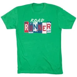 Running Short Sleeve T-Shirt - Road Runner 24 Running Short Sleeve T-Shirt - Road Runner -goneforarun Sales 2023 tr 47221 GREEN FLAT