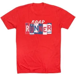 Running Short Sleeve T-Shirt - Road Runner 29 Running Short Sleeve T-Shirt - Road Runner -goneforarun Sales 2023 tr 47221 RED FLAT