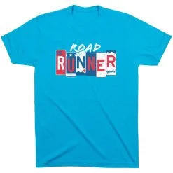 Running Short Sleeve T-Shirt - Road Runner 31 Running Short Sleeve T-Shirt - Road Runner -goneforarun Sales 2023 tr 47221 TURQUOISE FLAT