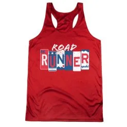 Women's Racerback Performance Tank Top - Road Runner