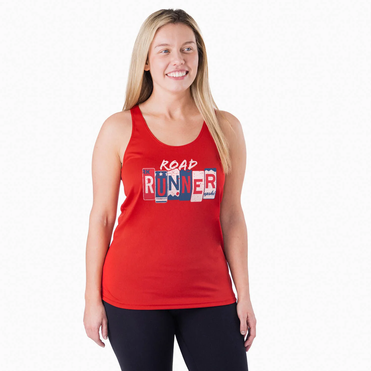 Women's Racerback Performance Tank Top - Road Runner 4 Women's Racerback Performance Tank Top - Road Runner - Image 2
