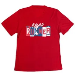 Women's Short Sleeve Tech Tee - Road Runner 18 Women's Short Sleeve Tech Tee - Road Runner -goneforarun Sales 2023 tr 47225 RED MAIN