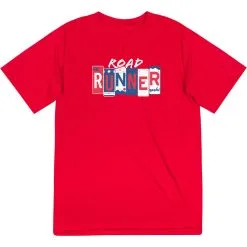 Men's Running Short Sleeve Performance Tee - Road Runner -goneforarun Sales 2023 tr 47229 RED MAIN