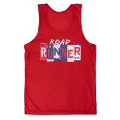 Men's Running Performance Tank Top - Road Runner -goneforarun Sales 2023 tr 47231 RED MAIN