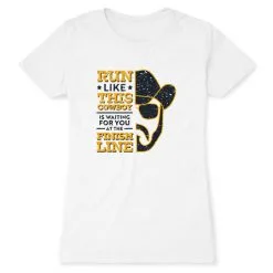 Women's Everyday Runners Tee - Finish Line Cowboy -goneforarun Sales 2023 tr 47258 WHITE FLAT