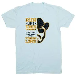 Running Short Sleeve T-Shirt - Finish Line Cowboy -goneforarun Sales 2023 tr 47259 LIGHTBLUE FLAT
