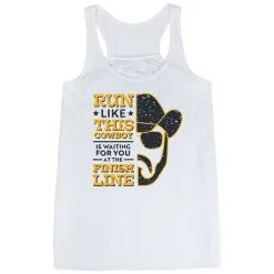 Flowy Racerback Tank Top - Finish Line Cowboy