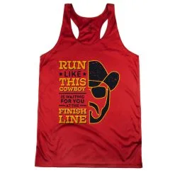 Women's Racerback Performance Tank Top - Finish Line Cowboy 16 Women's Racerback Performance Tank Top - Finish Line Cowboy -goneforarun Sales 2023 tr 47262 RED MAIN