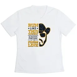 Women's Short Sleeve Tech Tee - Finish Line Cowboy