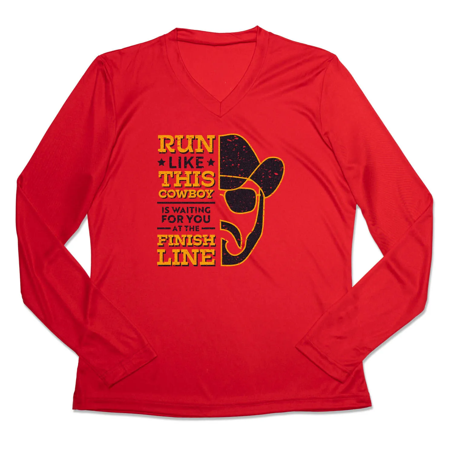 Women's Long Sleeve Tech Tee - Finish Line Cowboy 8 Women's Long Sleeve Tech Tee - Finish Line Cowboy - Image 6