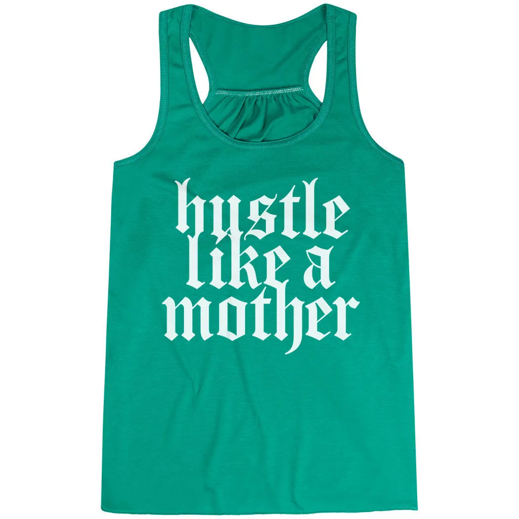 Flowy Racerback Tank Top - Hustle Like A Mother 9 Flowy Racerback Tank Top - Hustle Like A Mother - Image 7