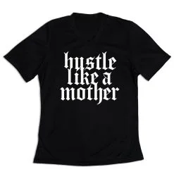 Women's Short Sleeve Tech Tee - Hustle Like A Mother 14 Women's Short Sleeve Tech Tee - Hustle Like A Mother -goneforarun Sales 2023 tr 47278 BLACK MAIN