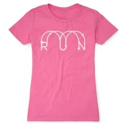 Women's Everyday Runners Tee - Glitter Run 19 Women's Everyday Runners Tee - Glitter Run -goneforarun Sales 2023 tr 47283 HOTPINK FLAT