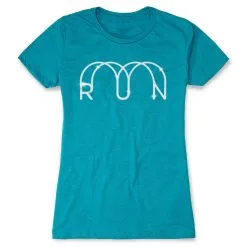 Women's Everyday Runners Tee - Glitter Run 23 Women's Everyday Runners Tee - Glitter Run -goneforarun Sales 2023 tr 47283 TEAL FLAT