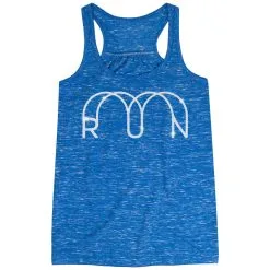 Flowy Racerback Tank Top - Glitter Run -goneforarun Sales 2023 tr 47285 BLUE MAIN