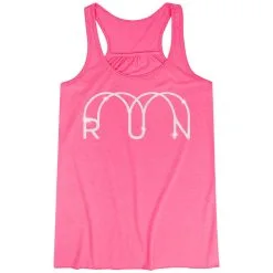 Flowy Racerback Tank Top - Glitter Run -goneforarun Sales 2023 tr 47285 PINK MAIN