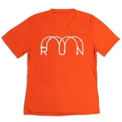 Women's Short Sleeve Tech Tee - Glitter Run -goneforarun Sales 2023 tr 47288 ORANGE MAIN
