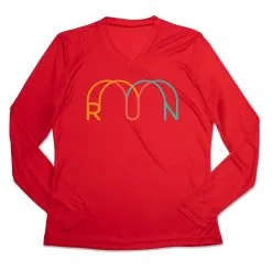 Women's Long Sleeve Tech Tee - Synergy Run 15 Women's Long Sleeve Tech Tee - Synergy Run -goneforarun Sales 2023 tr 47299 RED MAIN