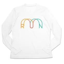 Women's Long Sleeve Tech Tee - Synergy Run 17 Women's Long Sleeve Tech Tee - Synergy Run -goneforarun Sales 2023 tr 47299 WHITE MAIN