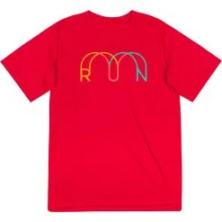 Men's Running Short Sleeve Performance Tee - Synergy Run -goneforarun Sales 2023 tr 47302 RED MAIN