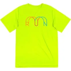 Men's Running Short Sleeve Performance Tee - Synergy Run -goneforarun Sales 2023 tr 47302 SAFETYYELLOW MAIN