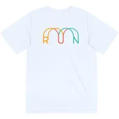 Men's Running Short Sleeve Performance Tee - Synergy Run -goneforarun Sales 2023 tr 47302 WHITE MAIN