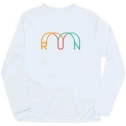 Men's Running Long Sleeve Performance Tee - Synergy Run -goneforarun Sales 2023 tr 47303 WHITE MAIN