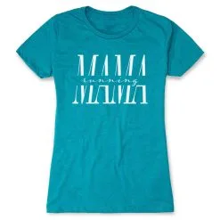 Women's Everyday Runners Tee - Running Mama -goneforarun Sales 2023 tr 47307 TEAL FLAT