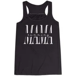 Flowy Racerback Tank Top - Running Mama -goneforarun Sales 2023 tr 47309 BLACK MAIN