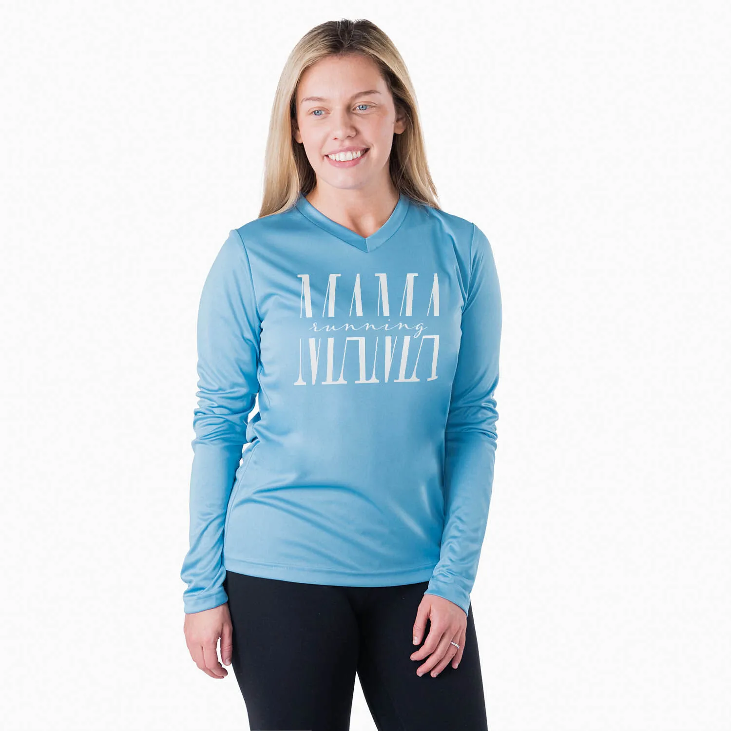 Women's Long Sleeve Tech Tee - Running Mama 4 Women's Long Sleeve Tech Tee - Running Mama - Image 2