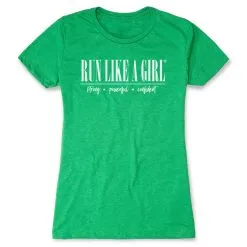 Women's Everyday Runners Tee - Run Like A Girl® 18 Women's Everyday Runners Tee - Run Like A Girl® -goneforarun Sales 2023 tr 47317 GREEN FLAT