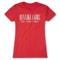 Women's Everyday Runners Tee - Run Like A Girl® 21 Women's Everyday Runners Tee - Run Like A Girl® -goneforarun Sales 2023 tr 47317 RED FLAT