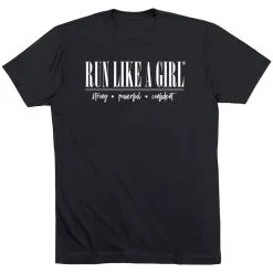 Running Short Sleeve T-Shirt - Run Like A Girl® -goneforarun Sales 2023 tr 47318 BLACK FLAT