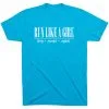 Running Short Sleeve T-Shirt - Run Like A Girl® -goneforarun Sales 2023 tr 47318 TURQUOISE FLAT