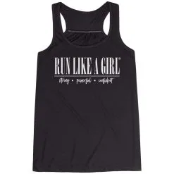 Flowy Racerback Tank Top - Run Like A Girl® -goneforarun Sales 2023 tr 47319 BLACK MAIN