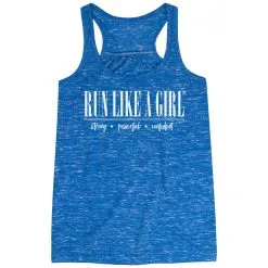 Flowy Racerback Tank Top - Run Like A Girl® -goneforarun Sales 2023 tr 47319 BLUE MAIN