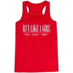 Flowy Racerback Tank Top - Run Like A Girl® -goneforarun Sales 2023 tr 47319 RED MAIN