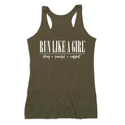 Women's Everyday Tank Top - Run Like A Girl® -goneforarun Sales 2023 tr 47320 OLIVE MAIN