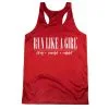 Women's Racerback Performance Tank Top - Run Like A Girl® -goneforarun Sales 2023 tr 47321 RED MAIN