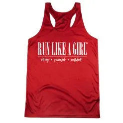 Women's Racerback Performance Tank Top - Run Like A Girl®