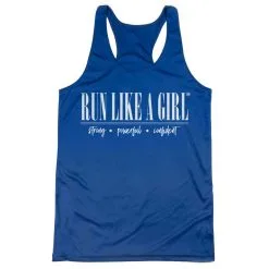 Women's Racerback Performance Tank Top - Run Like A Girl® -goneforarun Sales 2023 tr 47321 ROYAL MAIN