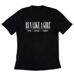 Women's Short Sleeve Tech Tee - Run Like A Girl® -goneforarun Sales 2023 tr 47322 BLACK MAIN