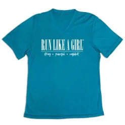 Women's Short Sleeve Tech Tee - Run Like A Girl® -goneforarun Sales 2023 tr 47322 LIGHTBLUE MAIN