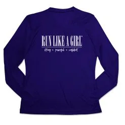 Women's Long Sleeve Tech Tee - Run Like A Girl®