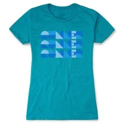 Women's Everyday Runners Tee - Run Repeat -goneforarun Sales 2023 tr 47337 TEAL FLAT