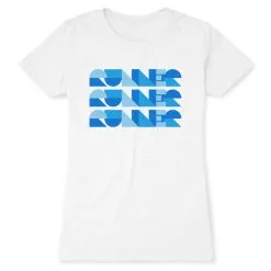 Women's Everyday Runners Tee - Run Repeat -goneforarun Sales 2023 tr 47337 WHITE FLAT